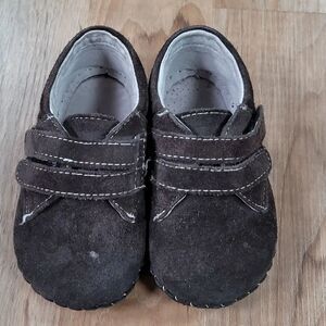 🧡HOST PICK Pediped Chocolate Brown Leather Suede Shoes 18-24 Months